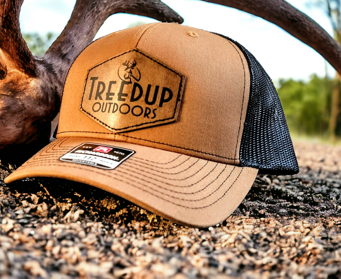Carmel/Black-treedup outdoors patch logo hat
