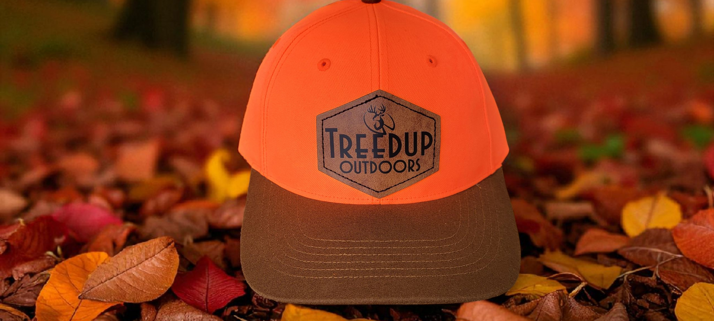Blaze Orange-Treedup outdoors patch logo hat